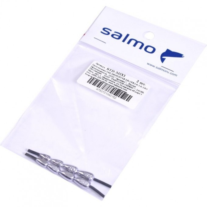 Груза косичка SALMO Tail Droplet MIX1 0.8-2.0г (0.8;1.0; 1.5; 2.0г) STD-MIX1