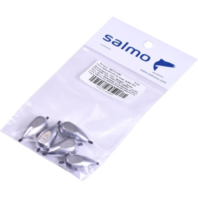 Груза SALMO Bullet на силиконовой трубке 18.0 5Шт SBUS-0180