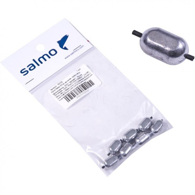 Груза SALMO Oval на силиконовой трубке 09.0г 7шт SOVS-0090