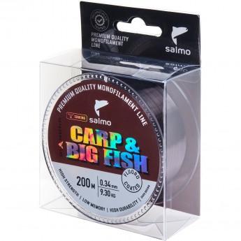 Леска монофильная SALMO DIAMOND CARP & BIG FISH FLUORO COATED Dark Brown 200/034 Леска монофильная SALMO DIAMOND CARP & BIG FISH FLUORO COATED Dark Brown 200/034