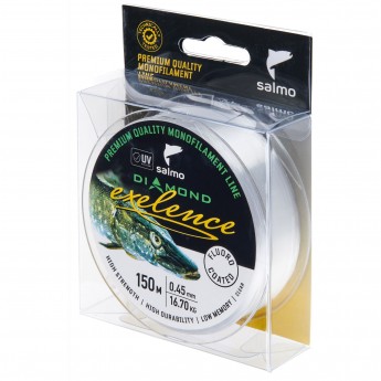 Леска монофильная SALMO DIAMOND EXELENCE FLUORO COATED Clear 150/045 Леска монофильная SALMO DIAMOND EXELENCE FLUORO COATED Clear 150/045