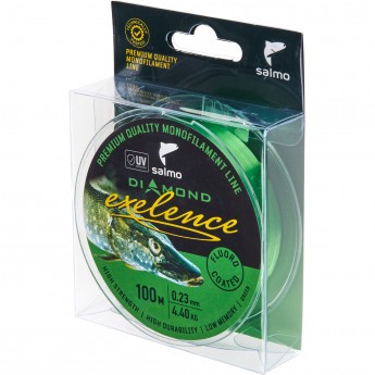 Леска монофильная SALMO DIAMOND EXELENCE FLUORO COATED Green 100/023 Леска монофильная SALMO DIAMOND EXELENCE FLUORO COATED Green 100/023