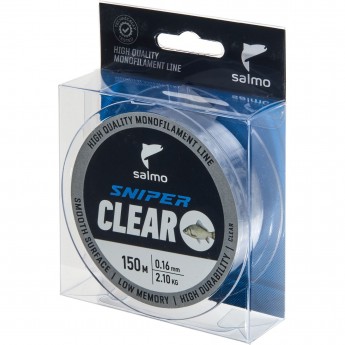 Леска монофильная SALMO SNIPER CLEAR 150/016 Леска монофильная SALMO SNIPER CLEAR 150/016