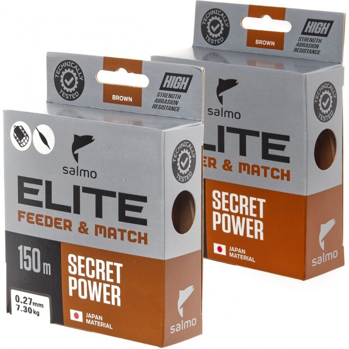 Лески монофильные SALMO ELITE FEEDER & MATCH КАРП/КРУПНАЯ РЫБА 2шт 4119CABF-SET