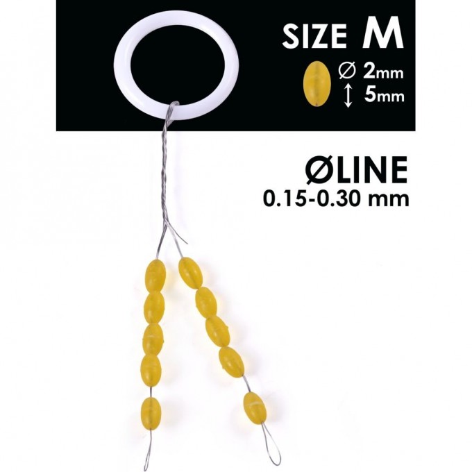 Стопоры резиновые SALMO RUBBER BARREL STOPS р.002M 10шт. S900-002M