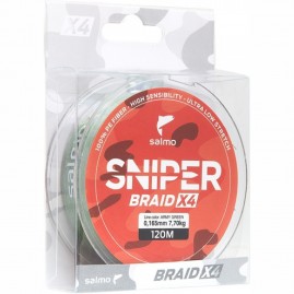 Леска плетёная SALMO Sniper Braid Army Green 091/016 Леска плетёная SALMO Sniper Braid Army Green 091/016