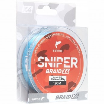 Леска плетёная SALMO Sniper Braid Blue 091/023 Леска плетёная SALMO Sniper Braid Blue 091/023